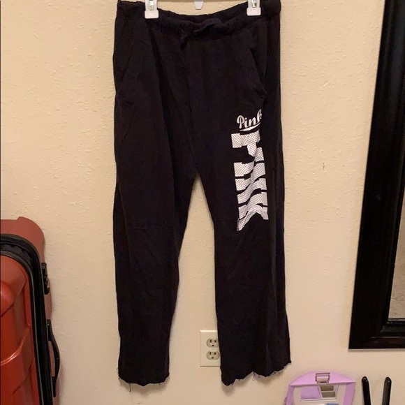 PINK Victoria's Secret Pants - Women’s Black Victoria Secret PINK Sweatpants
